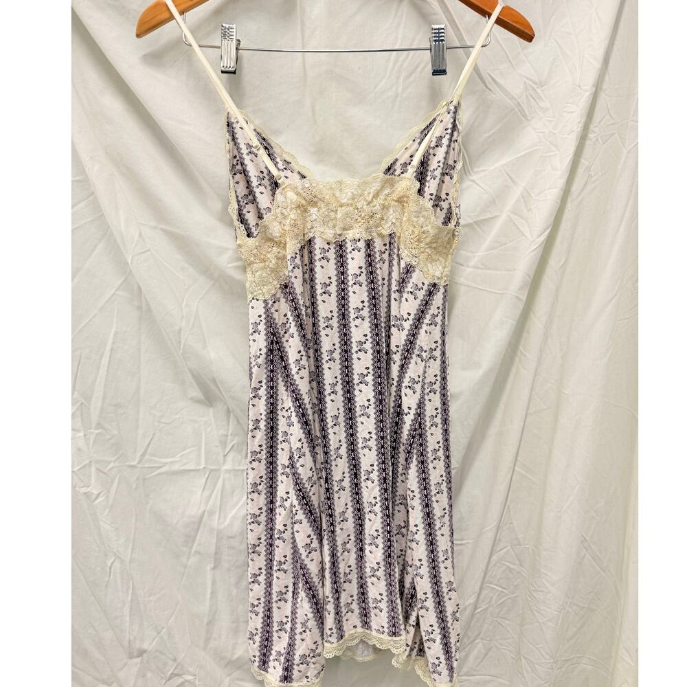 Y2K Babydoll Lace Mesh Floral Bow Tie Coquette Blouse Top‎ Medium - Picture 2 of 6